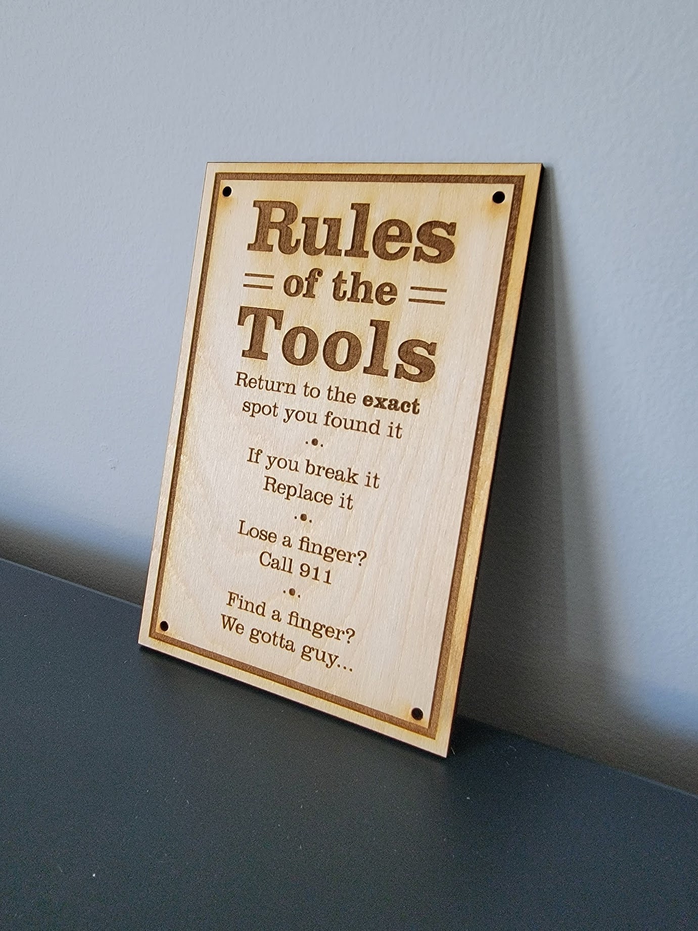 Tool Rules Sign Rules of the Tools Sign - Etsy