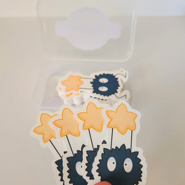 Set of 20pc of  Soot Sprite Cupcakes Decoration great for Birthdays, babyshower, decoration for any celebration.