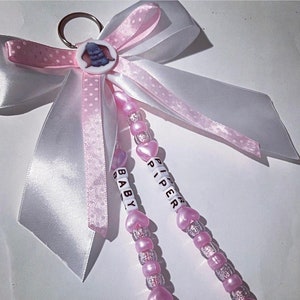 New pink Dumbo personalised pram charm
