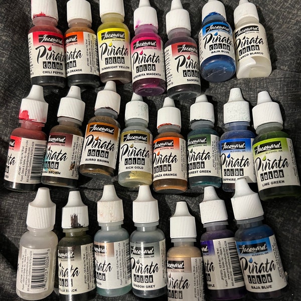 Bargain 22 bottles Piñata inks - a lot  untouched plus extra bottles ink made from sharpies