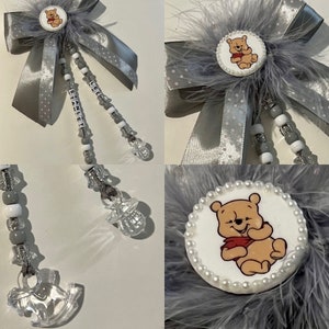 New Baby Pooh personalised pram charm