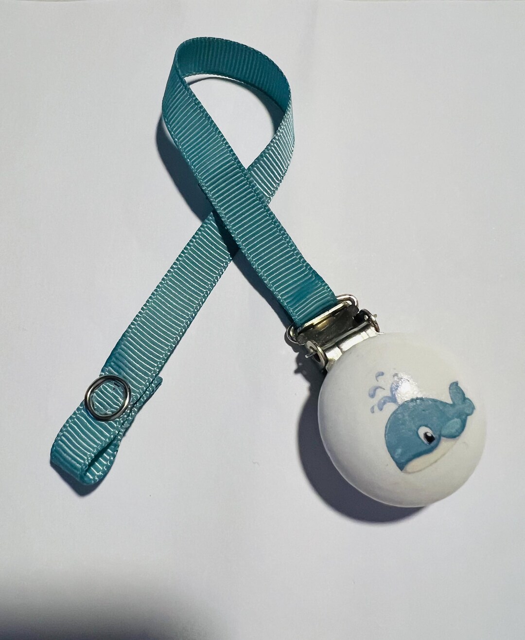 Green Whale Baby/reborn Ribbon Dummy Clip - Etsy