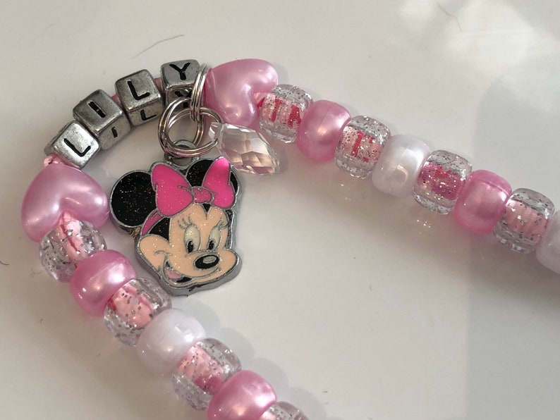 Download New Pink Minnie Mouse personalised dummy pacifier clip | Etsy