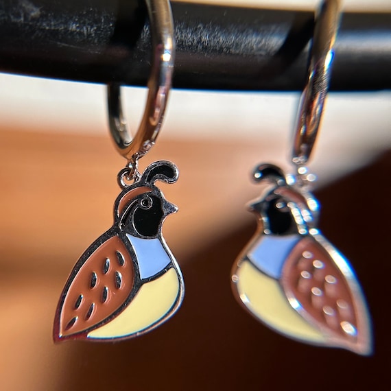 Quail earrings deals