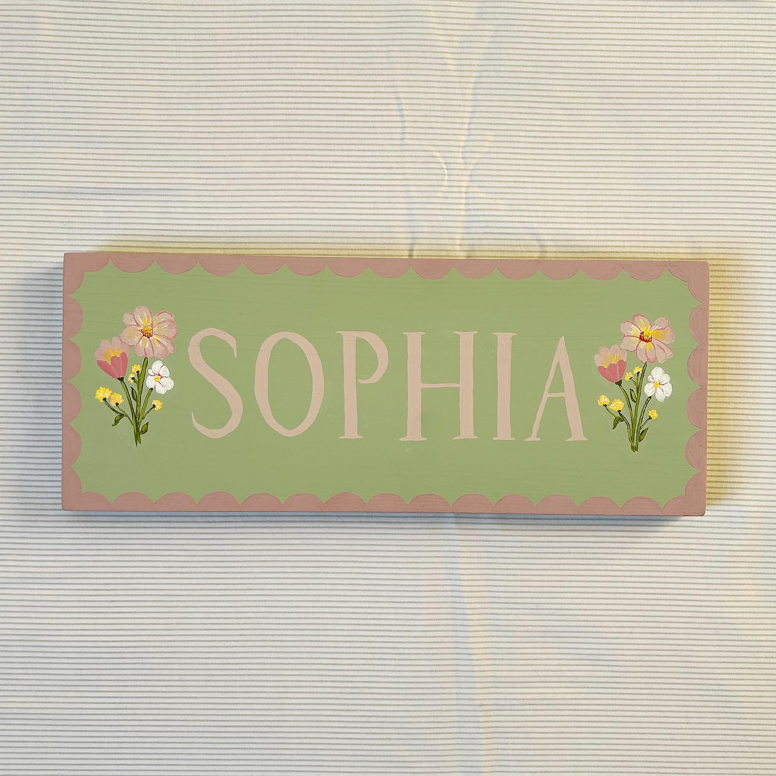 Personalised Children’s Name Door Plaque | Hand Painted Sign | Kids ...