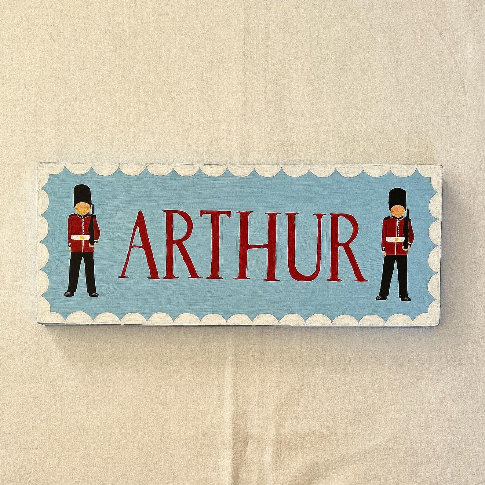 Personalised Childrens Name Door Plaque Hand Painted Sign Kids Name ...
