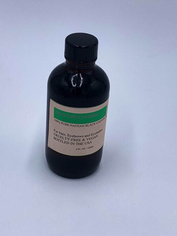 100 Haitian Black Castor Oil Hbco 4oz Etsy