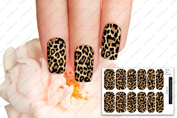 Full Cover Animal Print Decal Water Decals Nail Art | Etsy