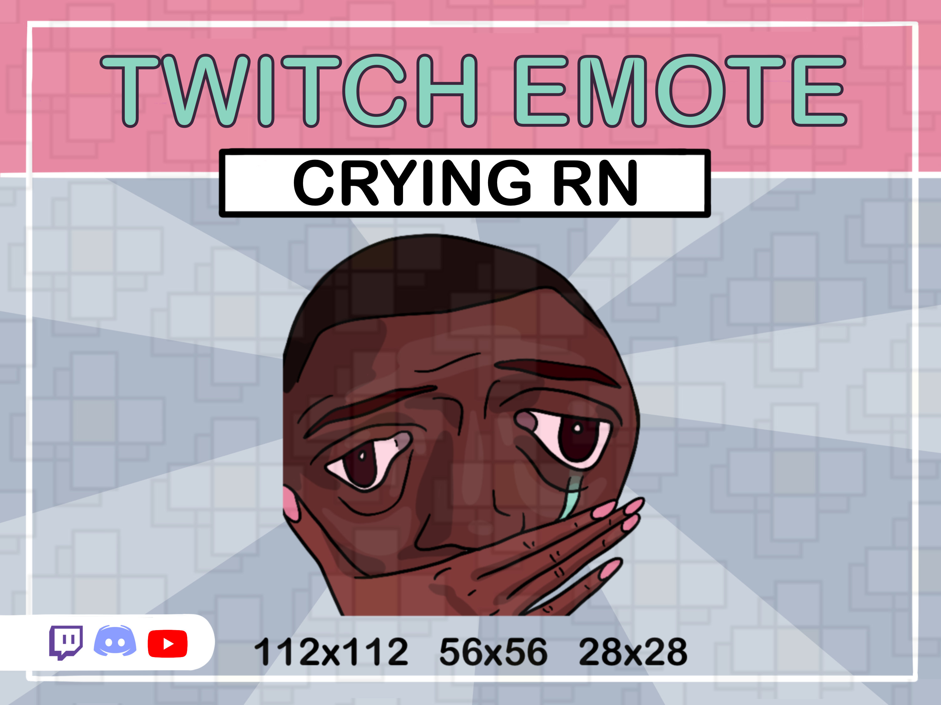 CRYING EMOTE / lustige Twitch Emote / custom meme emotes für Etsy Schweiz