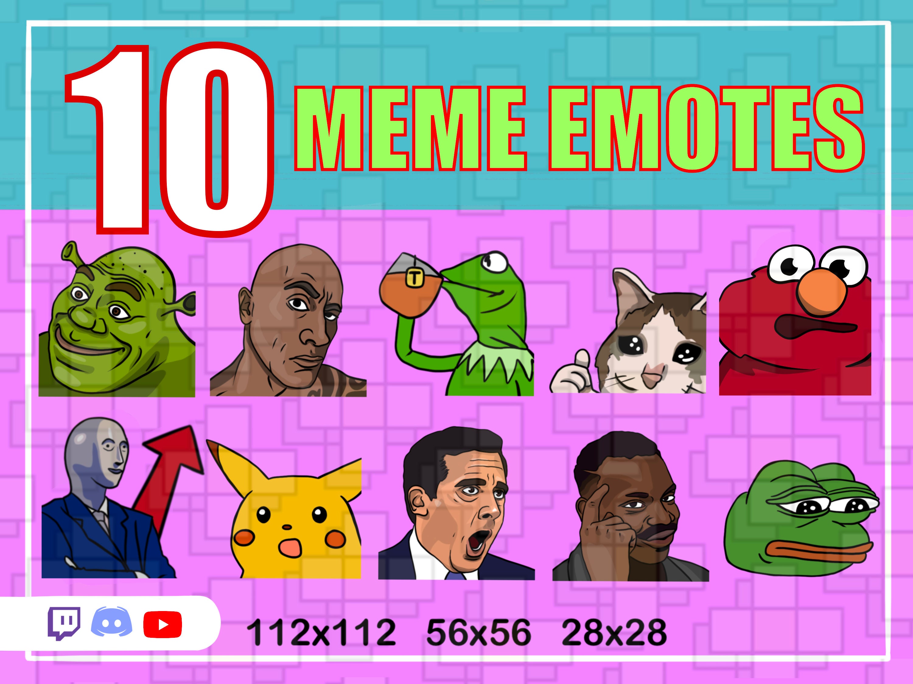 10 MEME EMOTES / Twitch Emotes Pack / Twitch Emotes Funny / - Etsy 10 MEME EMOTES / Twitch Emotes Pack / Twitch Emotes Funny / - Etsy