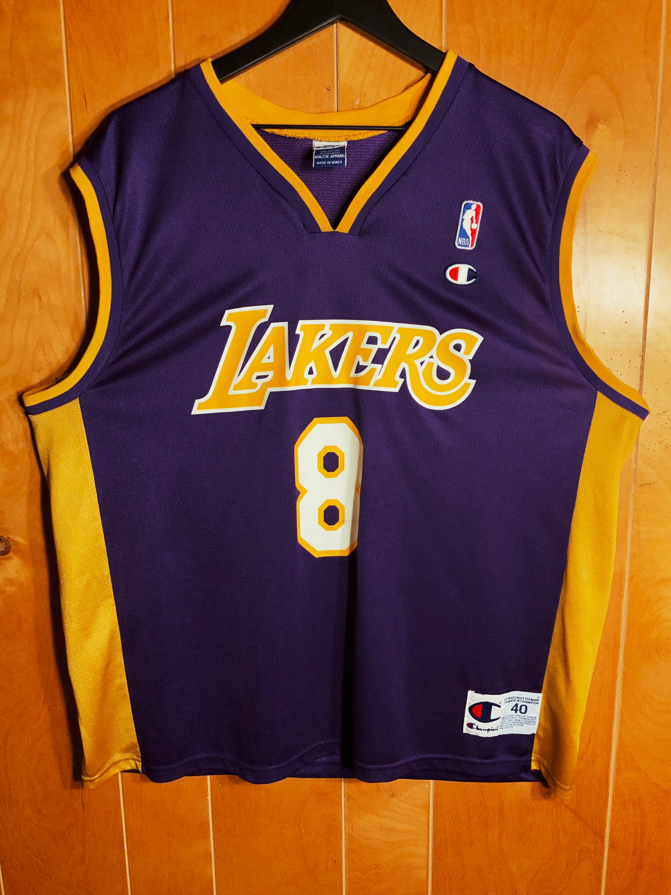 Champion, Shirts, Kobe Bryant 8 Champion Jersey Size 4