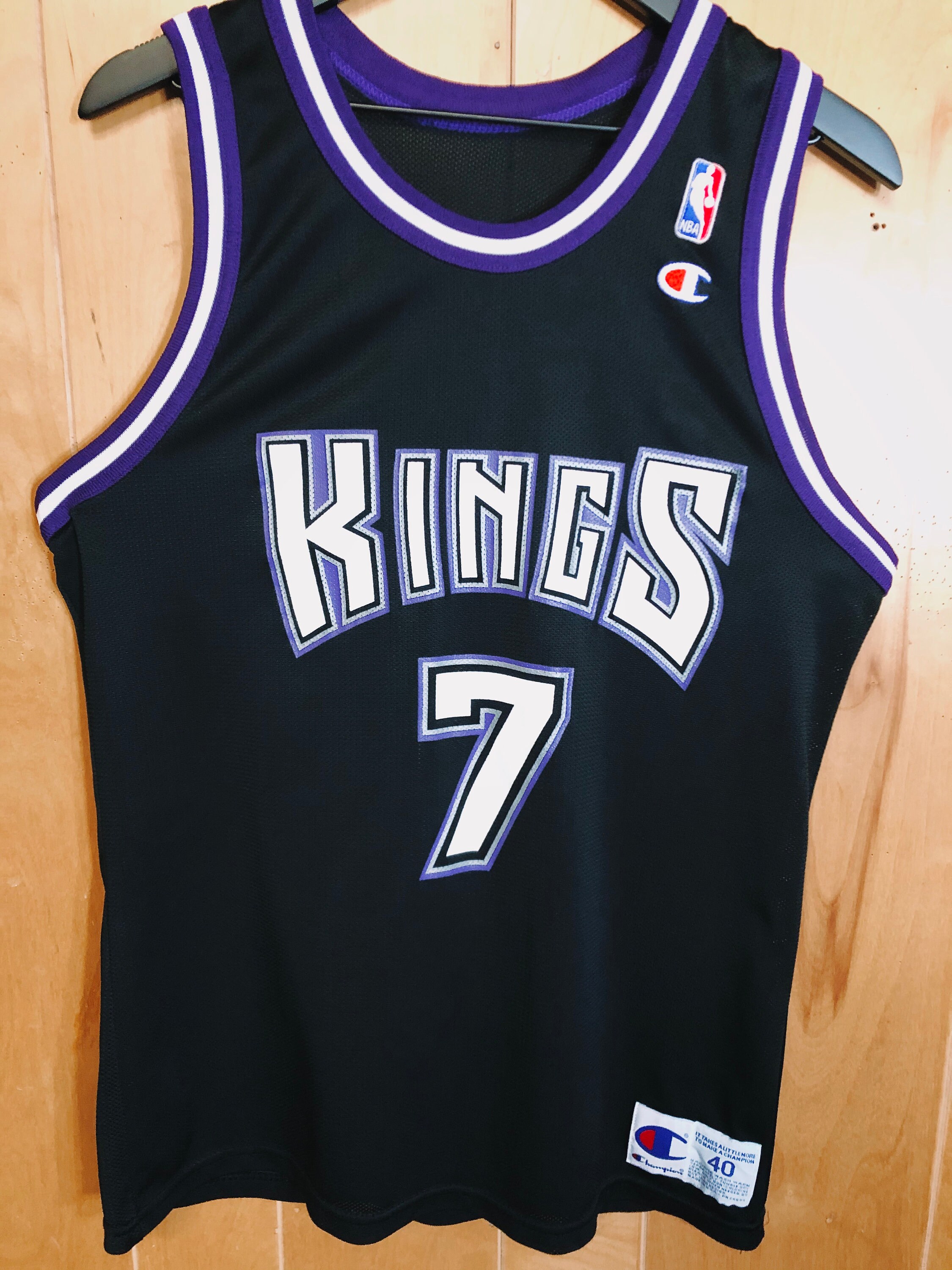 RARE Authentic Sacramento Kings Bobby Hurley Champion | Etsy