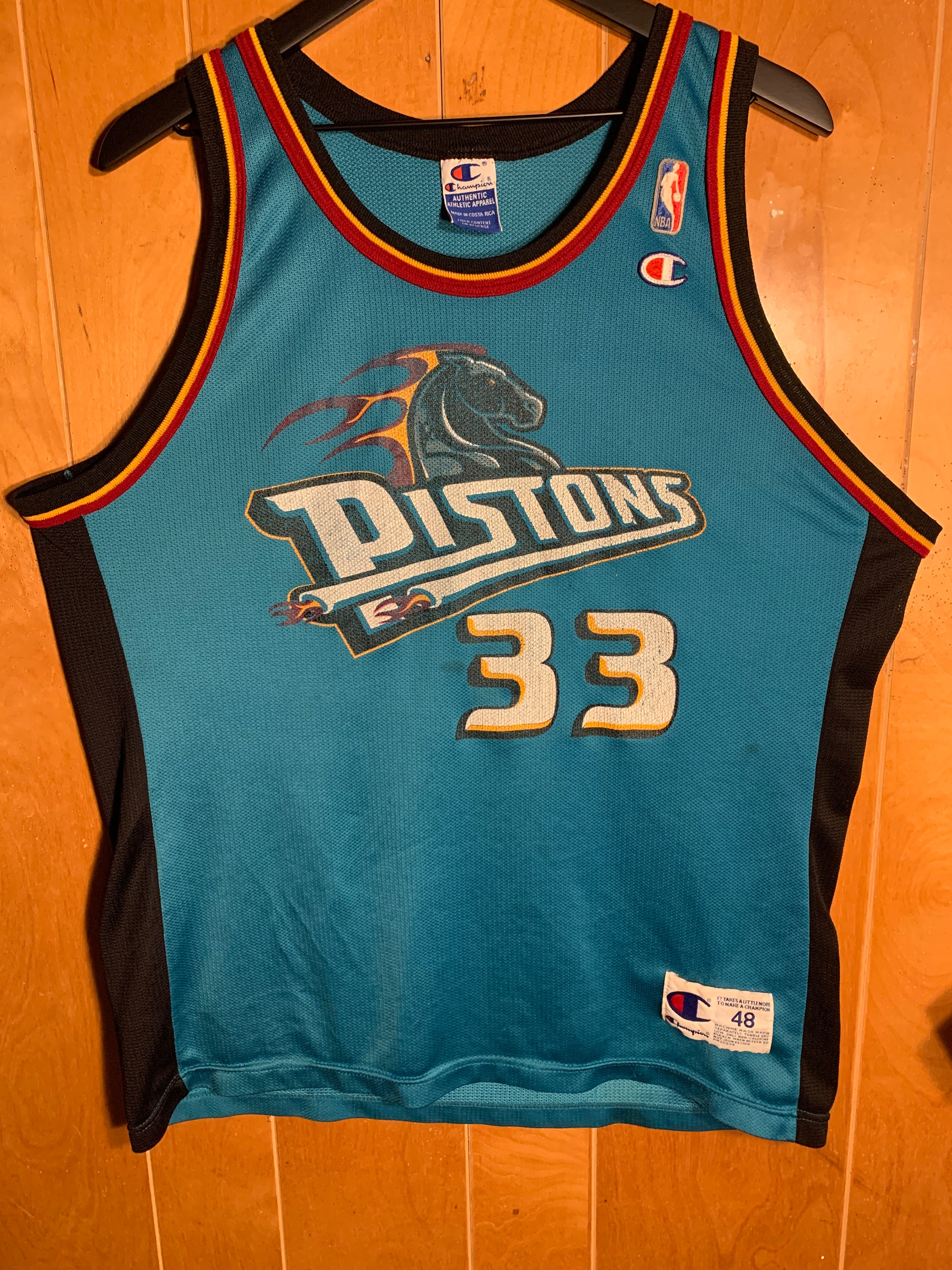 Grant Hill Detroit Pistons Signed Autographed Black #33 Jersey