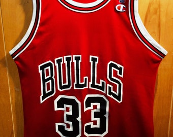 Chicago Bulls Scottie Pippen Champion Jersey Mens Size - Etsy