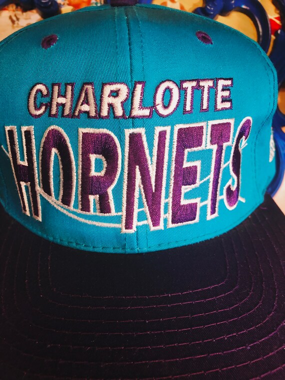 Vintage Charlotte Hornets Pinstripe Script Snapback Hat 90s Ss Baseball Trucker Caps Accessories Ugaurbanag Com