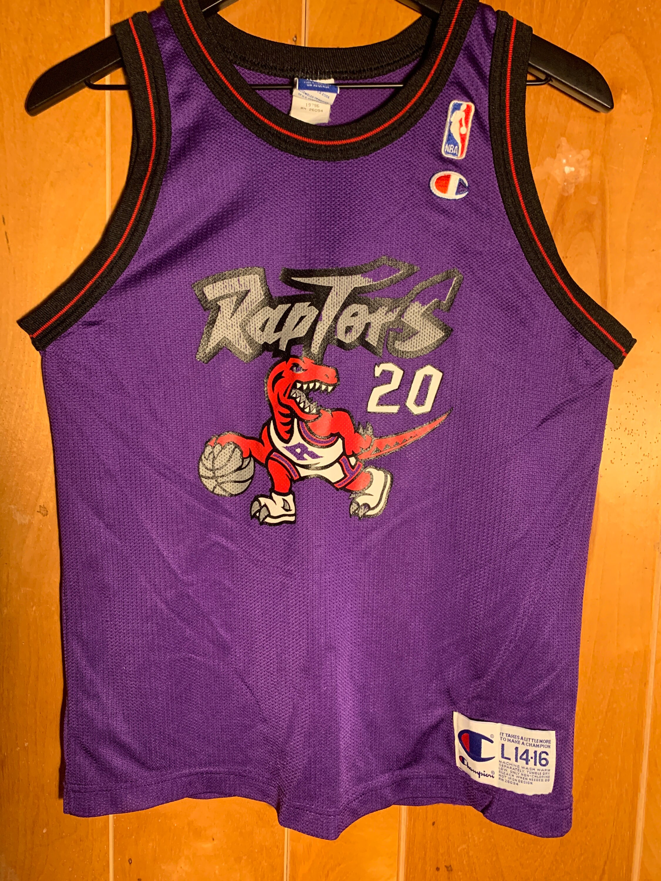 Toronto Raptors Vintage Nike Authentic Team Issued Warm Up Shirt