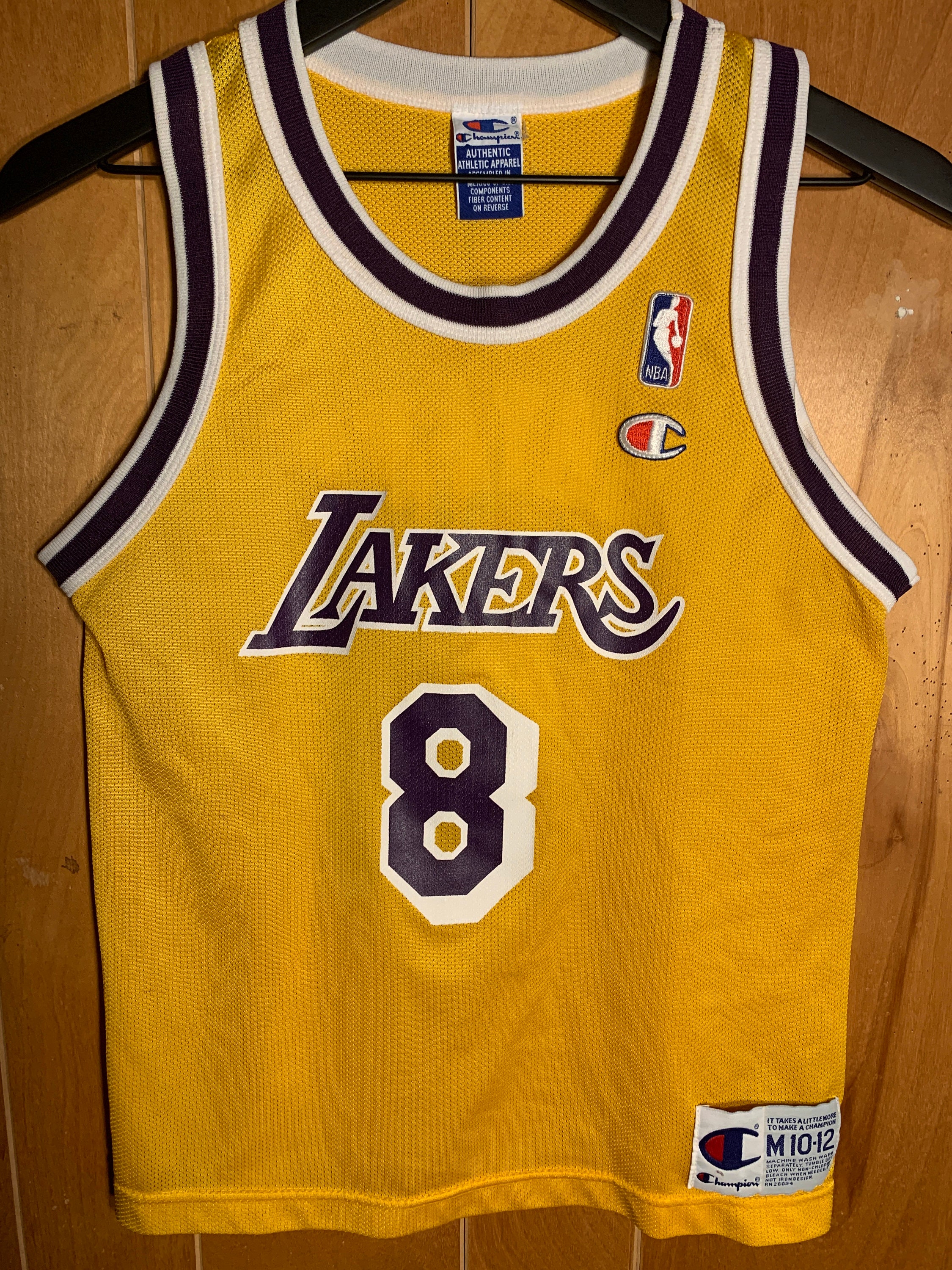 90's Kobe Bryant Los Angeles Lakers Champion NBA Jersey Size 48 – Rare VNTG