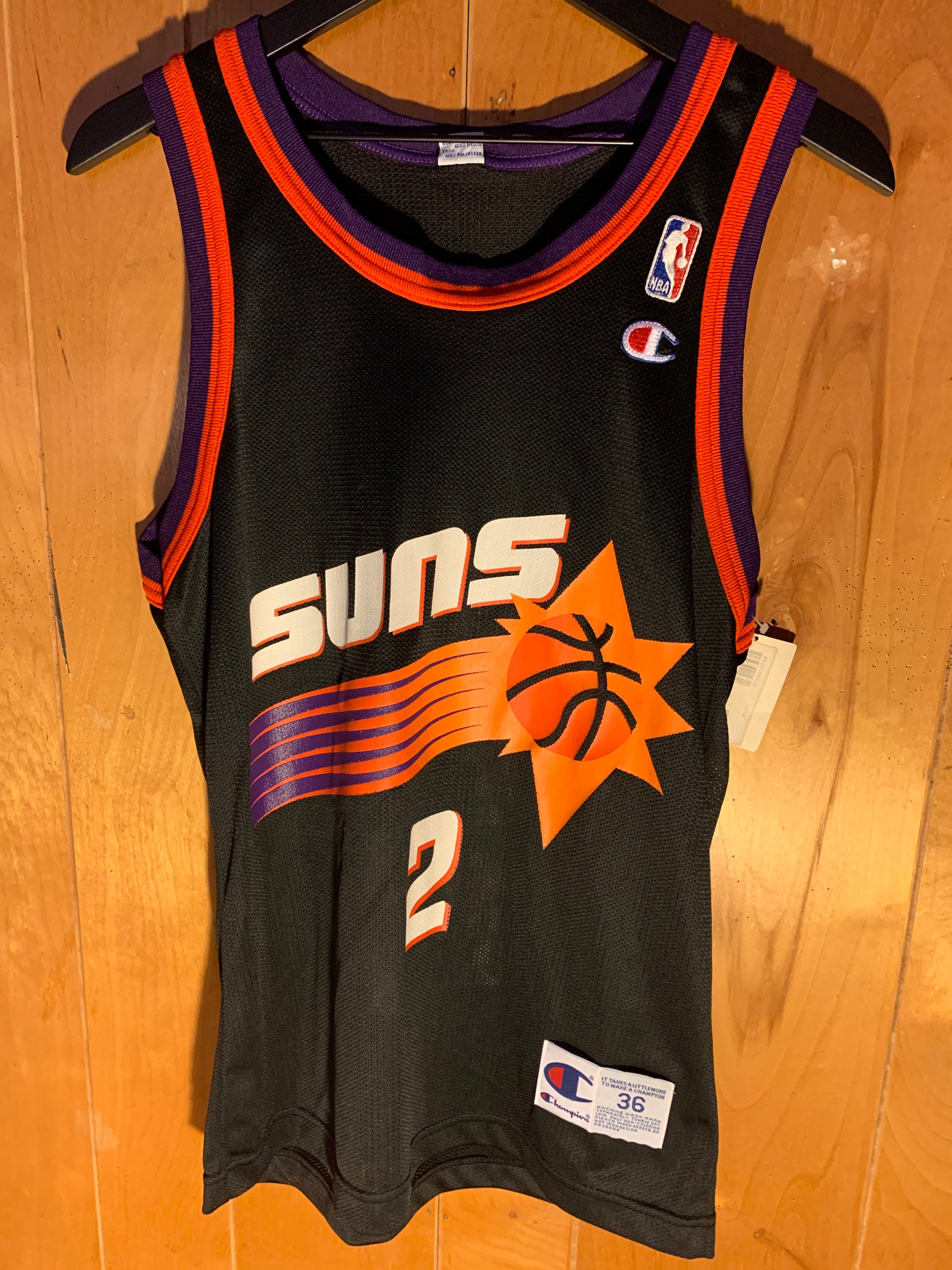 Vintage Phoenix Suns Autographed Elliot Perry Champion 