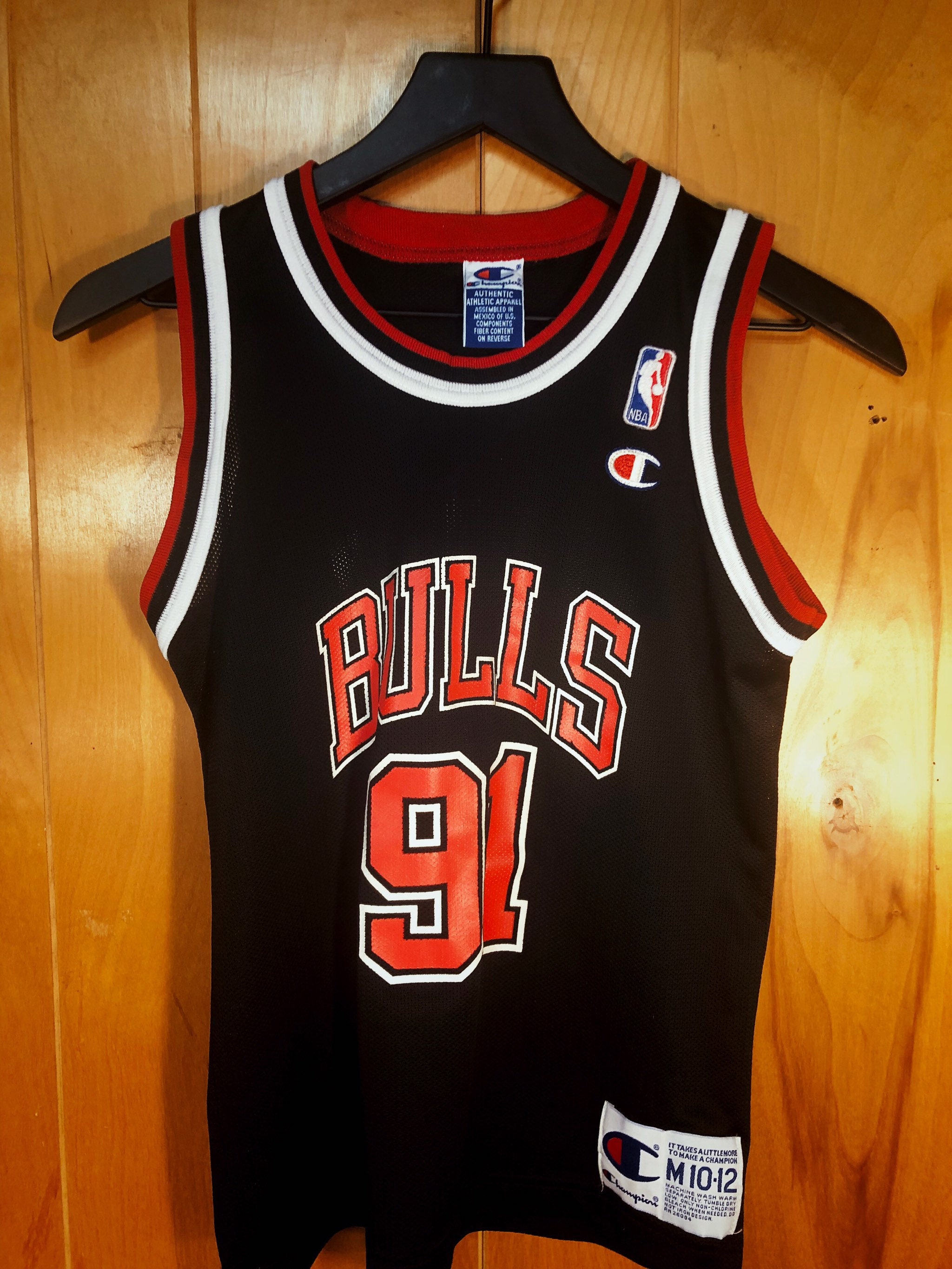 Chicago Bulls Dennis Rodman Champion Jersey size: | Etsy México