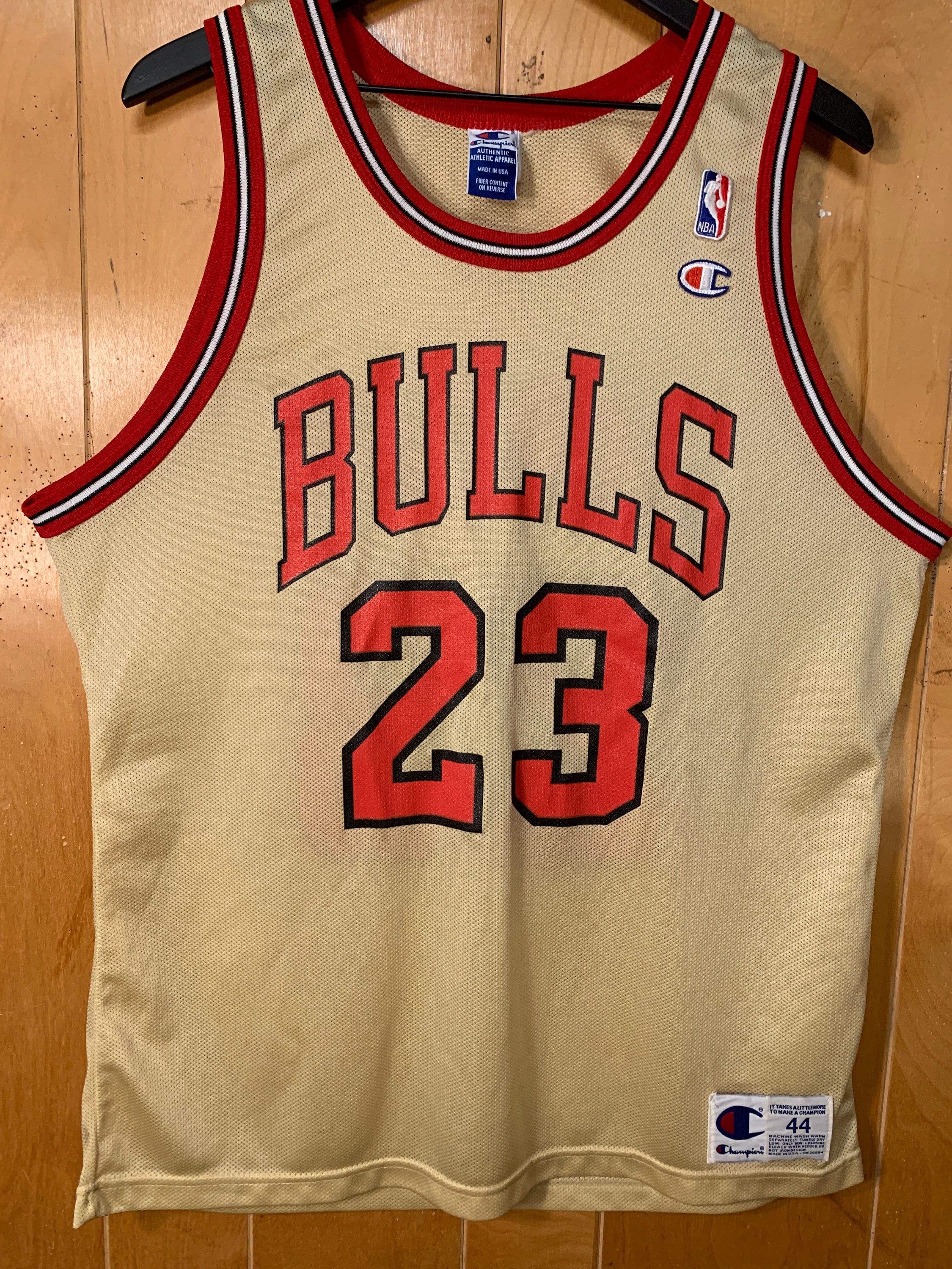 90's Grant Hill Detroit Pistons Champion Authentic NBA Jersey Size 44 Large  – Rare VNTG