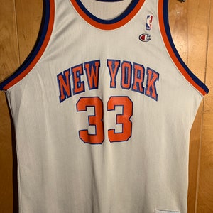  Mitchell & Ness Patrick Ewing New York Knicks NBA Throwback  HWC Jersey - Blue (Small) : Sports & Outdoors