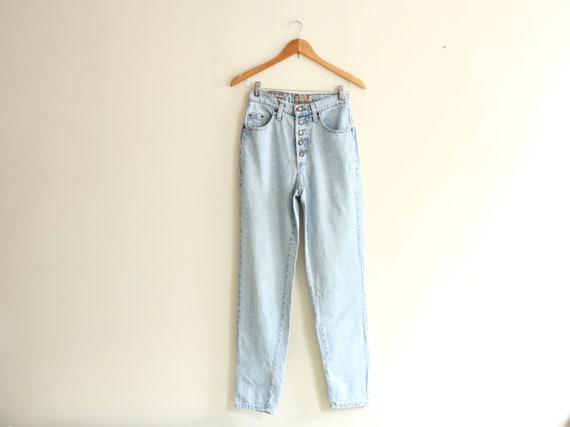 90s Mexican high waist 26" jeans vintage 1990s - image 1