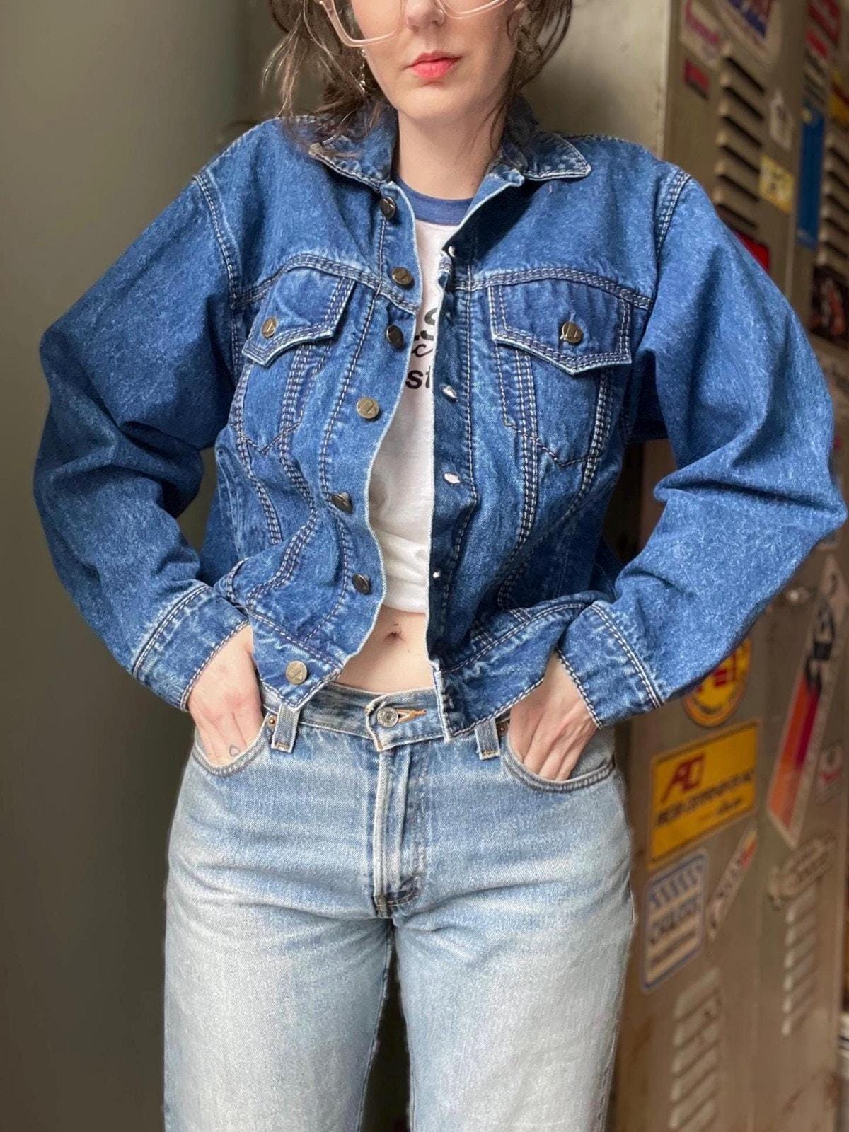 90s Denim Jacket - Etsy Canada