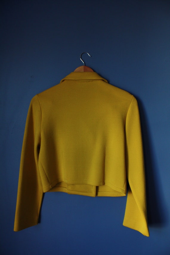 60s vintage cropped jacket I. Magnin wool knit 19… - image 6