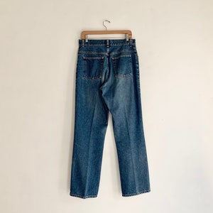 Vintage 90s LL Bean High Waisted Jeans | Original Fit Straight Leg | Medium Wash 100% Cotton Denim | Size 31&quot; Waist