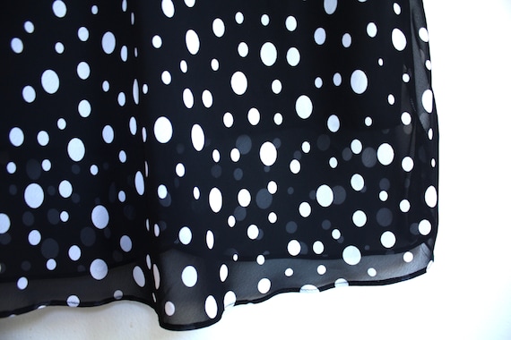 90s vintage polka dot mini skirt 1990s - image 2