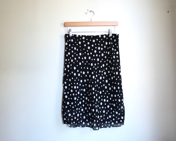 90s vintage polka dot mini skirt 1990s - image 1