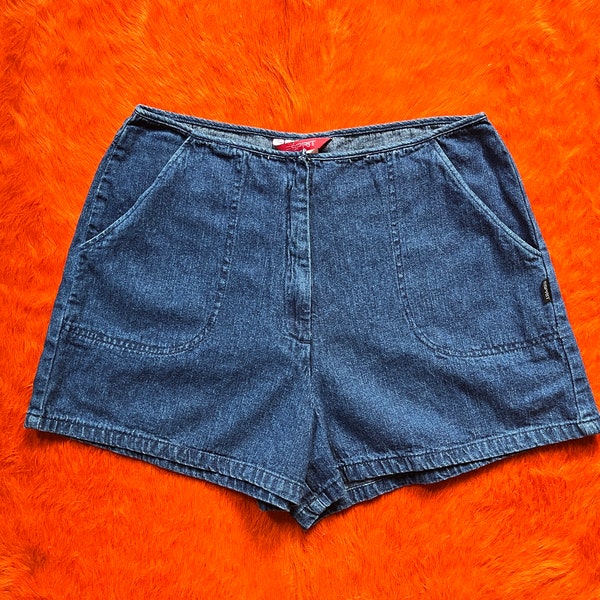 90s vintage Esprit hi waist denim shorts hot pants jorts 1990s