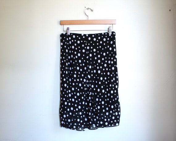 90s vintage polka dot mini skirt 1990s - image 3