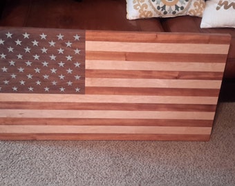 Wooden American Flag