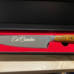 Chef Knife Professional 8 Inch Stainless Steel (Personalized)