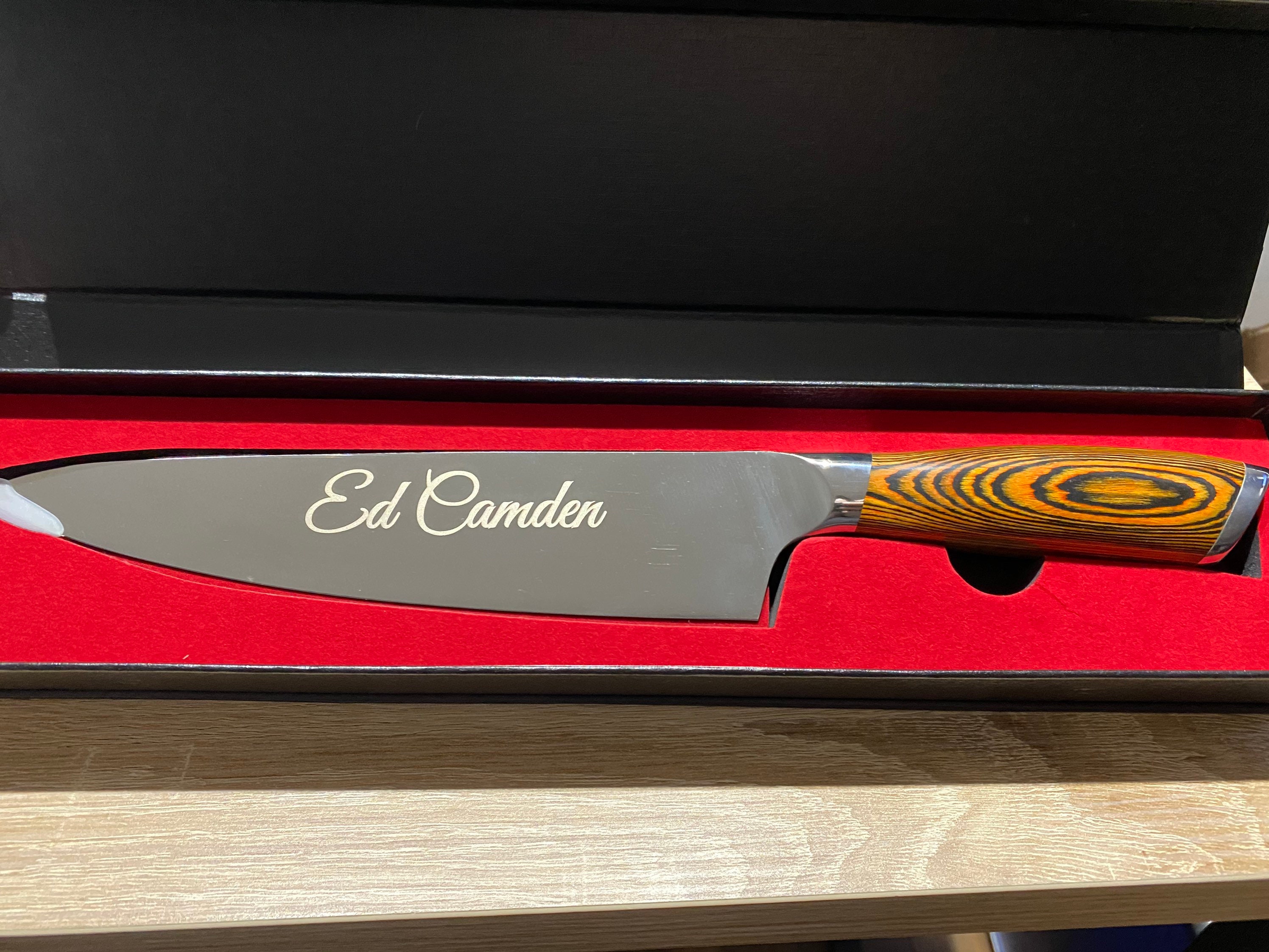 Chef Knife Professional 8 Inch Stainless Steel (Personalized)