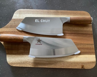 Chef Cleaver Knife Professional 8 Inch Stainless Steel (Personalized)