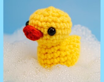 Duck Amigurumi Bookmark Crochet Pattern – Puddles the Duckling (PDF)