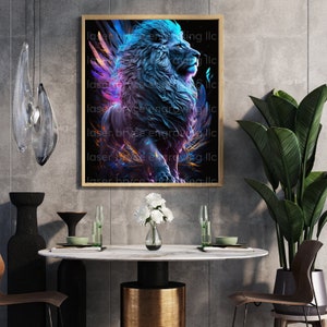 Majestic Lion, The Lion King, Lion King, Lion, AI Art, AI Art Design, AI Generated Art, Digital Download, Printable Wall Art, Digital Print