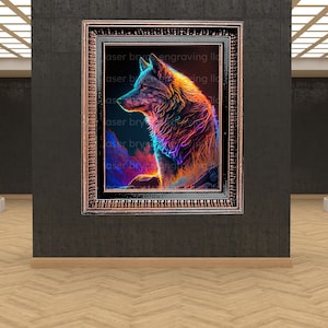 Wolf, Digital Wolf Art, Majestic Wolf, Teen Wolf, Wolf Wall Art, Digital Download, Printable Wolf, AI Art, AI Art Design, AI Generated Art
