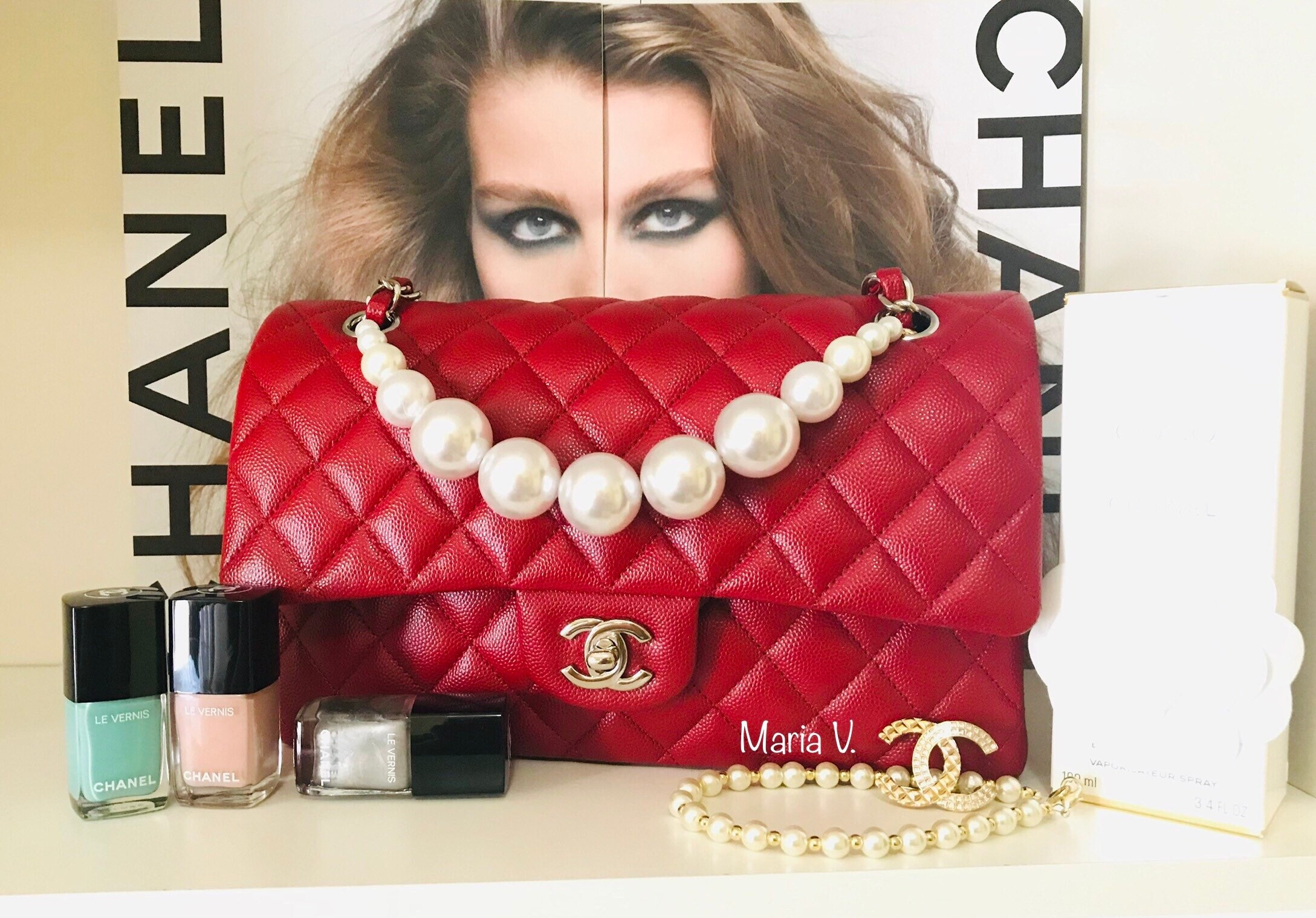 Imitation Pearl & Crystal Accessories ONLY (BAGS are NOT included)