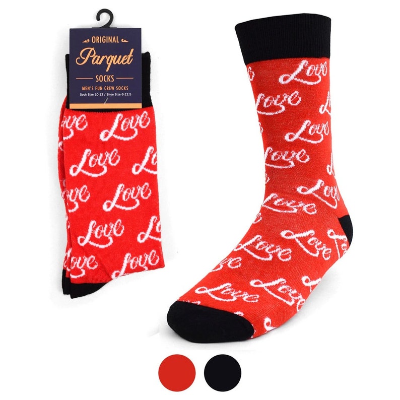 Mens Love Novelty Socks Valentine's Day Gift Love Etsy