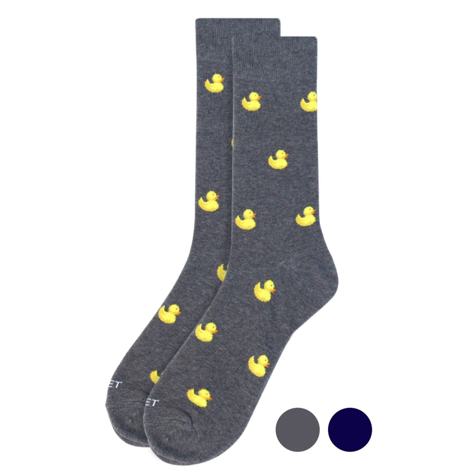 Men's Gray Blue Rubber Duck Sock Fun Animal Socks Funny Etsy