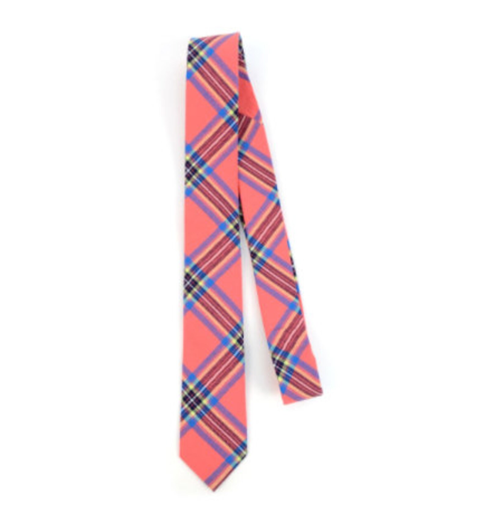 pastel plaid tie