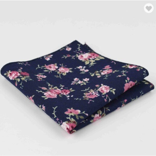 Floral Pocket Square Colorful Flower Pattern Pocket Squares Etsy