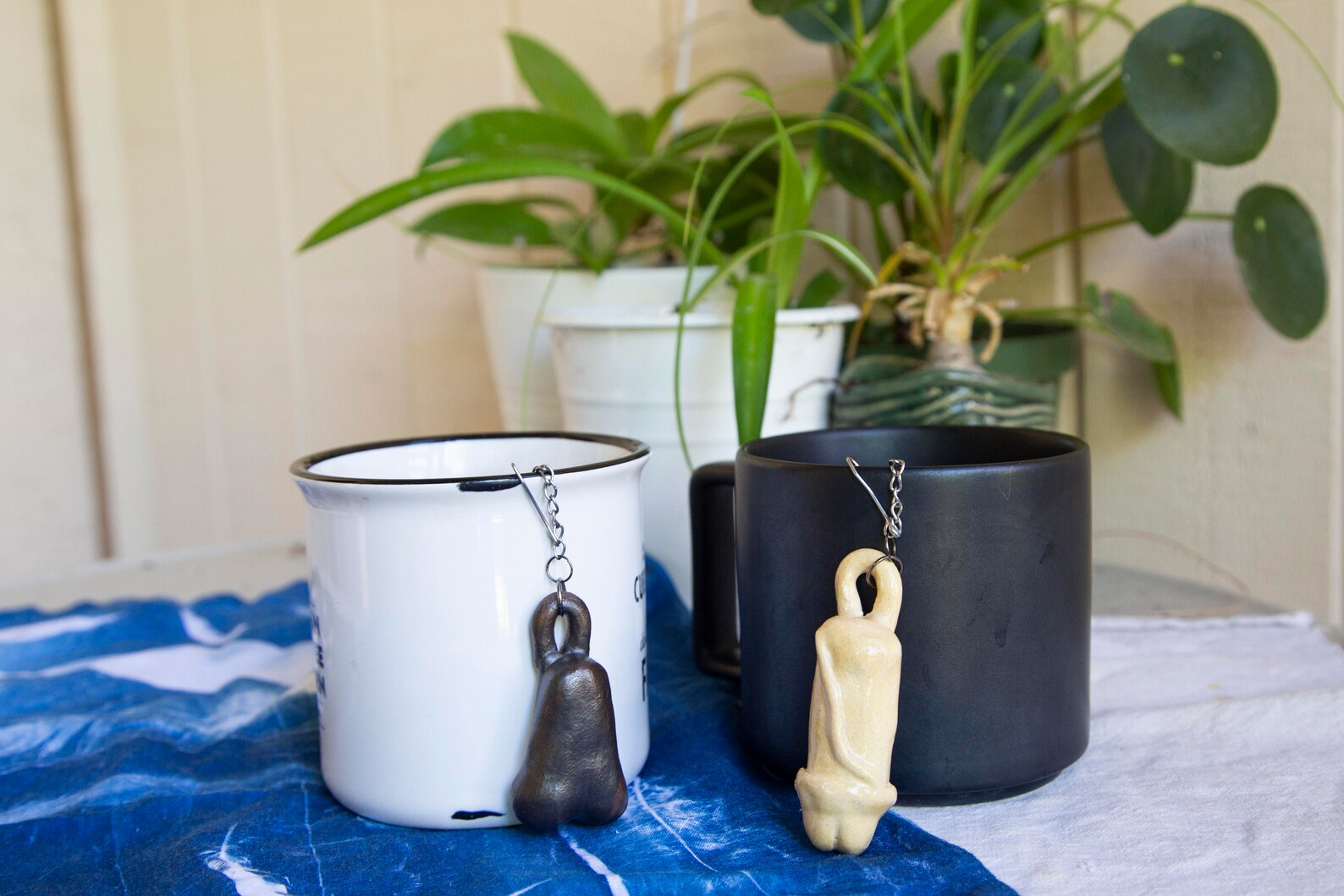 Ceramic Penis Charm w/ Tea Ball Infuser Etsy