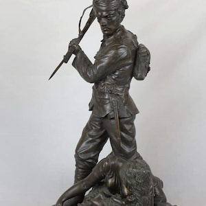 Richard Claude Belt, Casualties of War, Original Bronze, 1918, WWI, WW1, Soldier, English Artist, British, Charles Bennett Lawes-Wittewronge