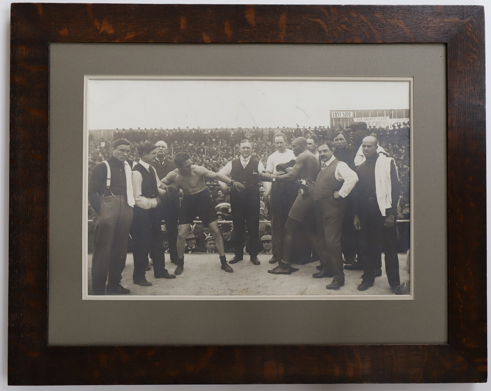 Jack Johnson VS Stanley Ketchel Boxing World Championship Etsy