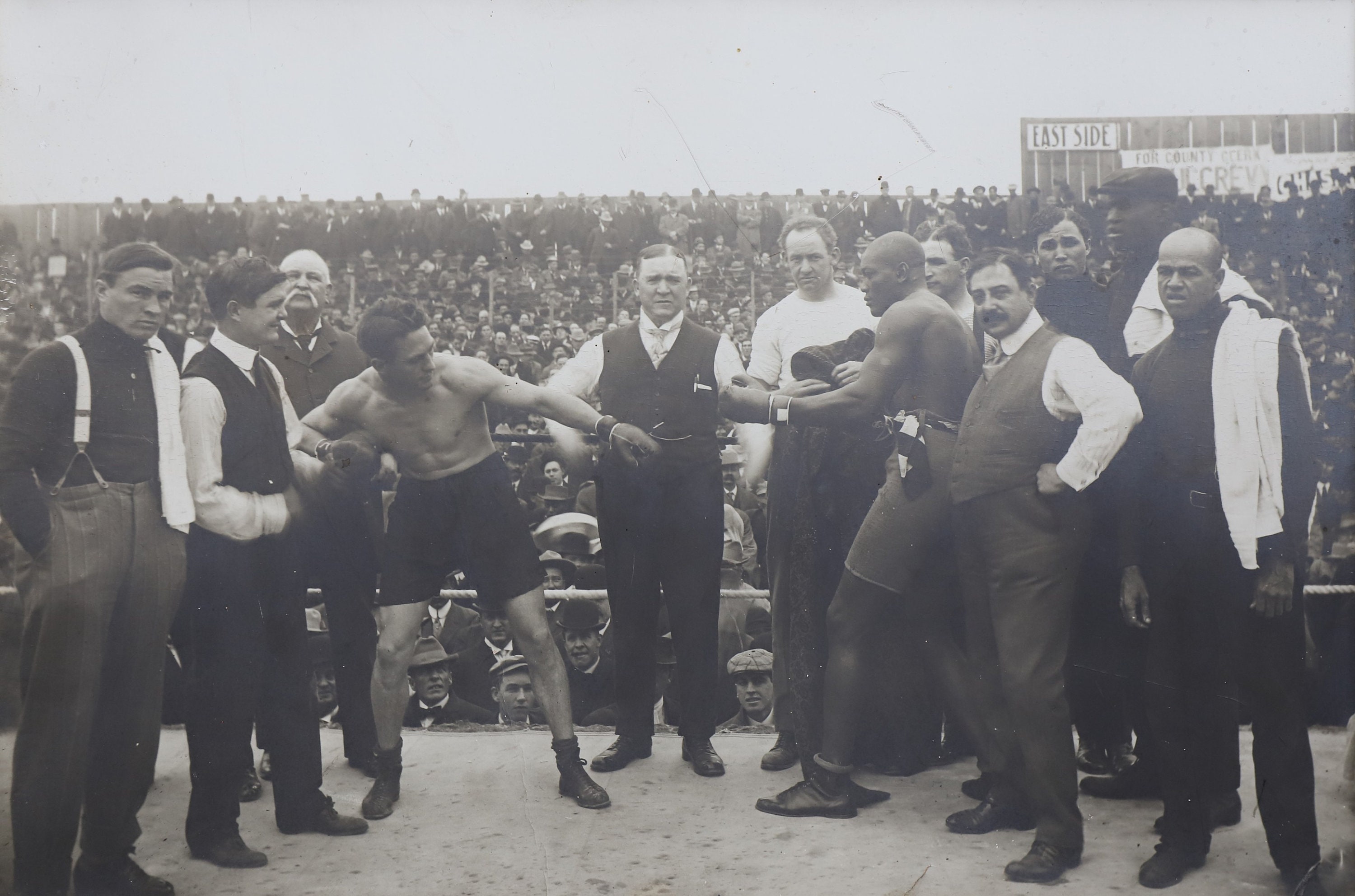 Jack Johnson VS Stanley Ketchel Boxing World Championship Etsy