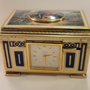Karl Griesbaum Animated Singing Bird Box & Timepiece, Automaton, Angelus, Swiss Clock, Curiousity